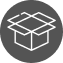 icon of an open moving box