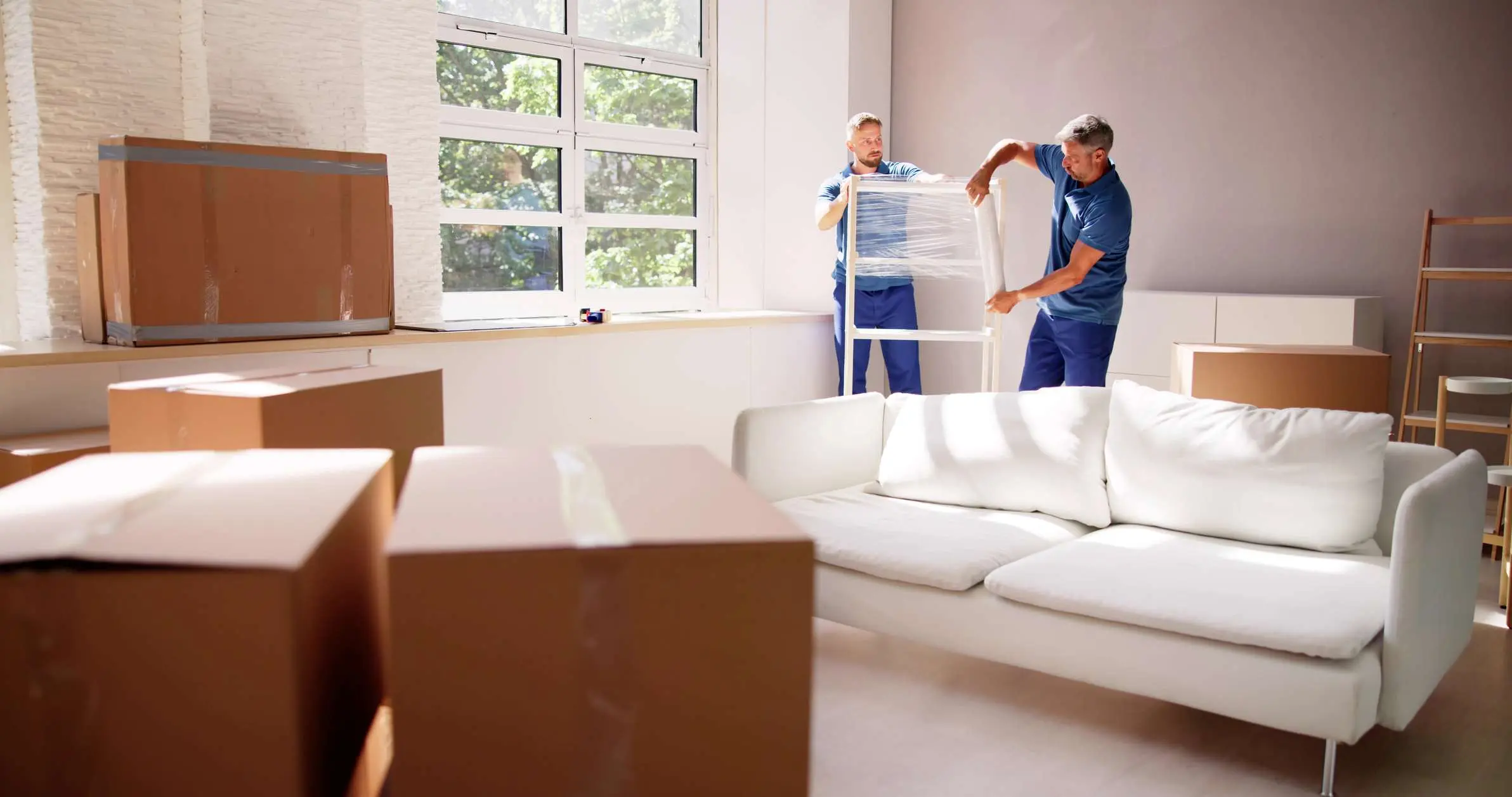 Professional Furniture Movers Wrapping. House Packing Service