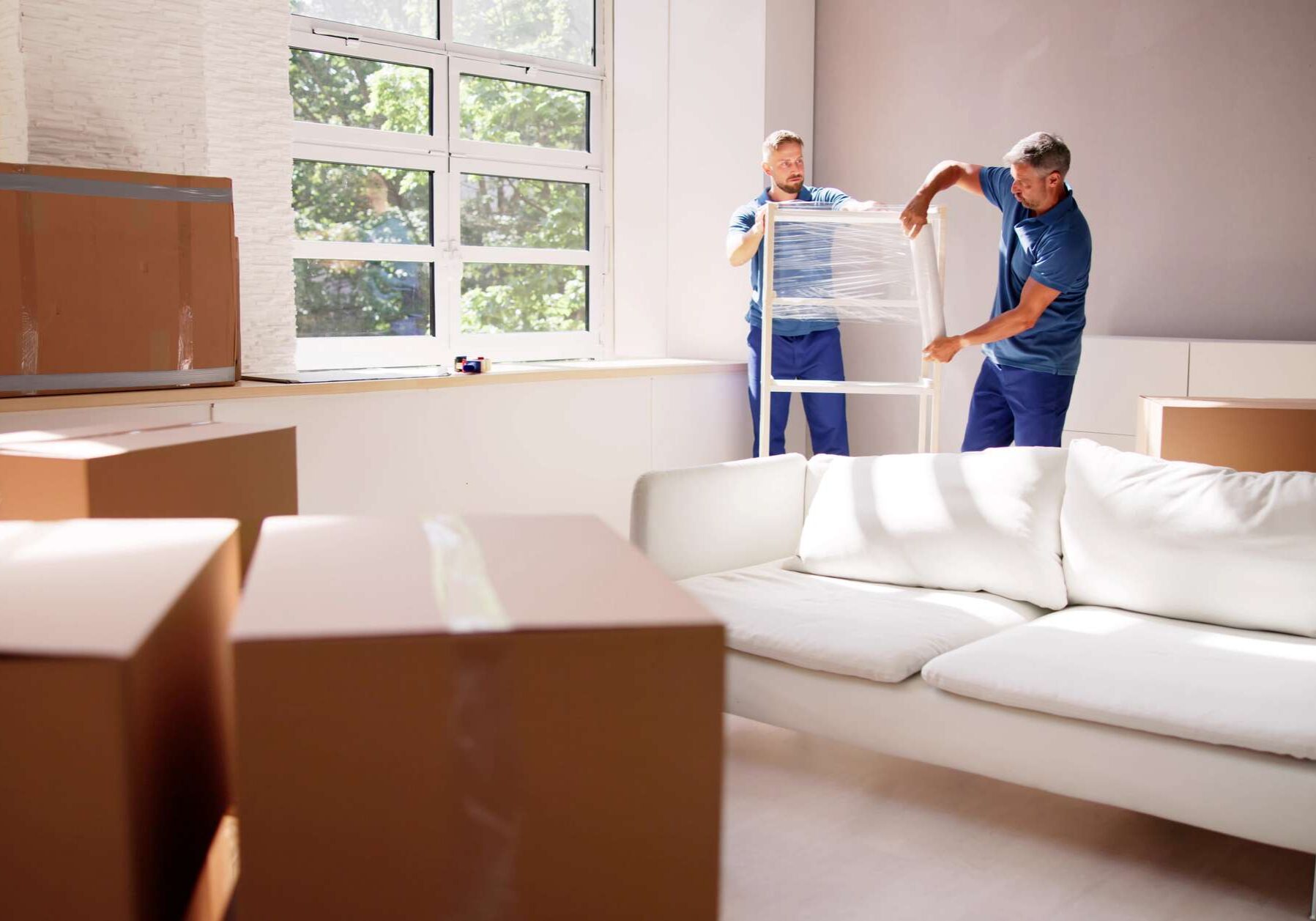 Professional Furniture Movers Wrapping. House Packing Service